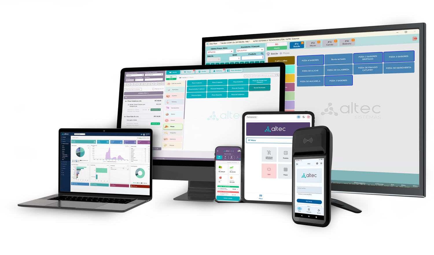 Plataforma Altec em vários dispositivos